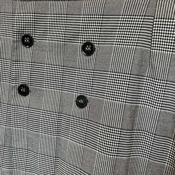 NWOT Zara Collection grey wrap chequered skirt - Picture 8 of 10